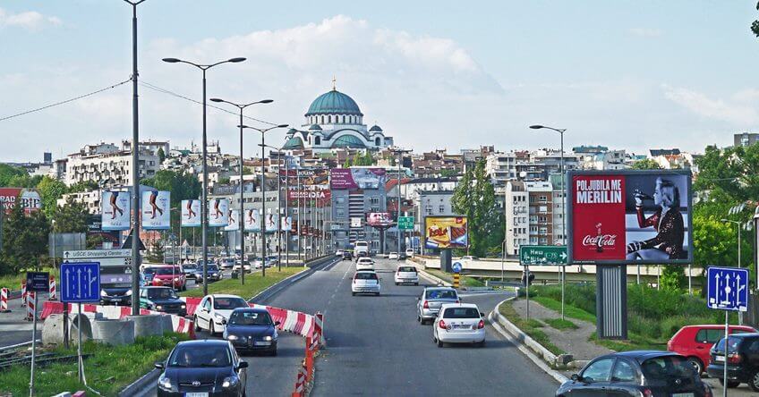 Saobraćaj na autkomandi u Beogradu
